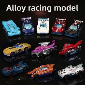 Modèle de voiture de sport en alliage moulé sous pression à l'échelle 1:64, jouet de piste à commande manuelle pour enfants avec roues mobiles, unisexe - Product Image 2