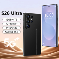 Teléfono Celular S26 Ultra Barato, Original, 16GB+1TB, Smartphone Android 15.0, 5G y GSM, Teléfono Móvil Inteligente para Juegos, Gran Venta