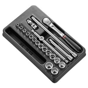 FACOM - MOD.JL161-36 20-piece <b>3</b>/<b>8</b>'' metric 6-point sockets module - EAN 3662424074165 <b>RATCHET</b> AND SOCKET SETS <b>3</b>/<b>8</b>" - Product Image 1