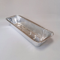Wholesale Rectangular Aluminum Foil Tray Food Grade Disposable Packaging Container for Catering and Kitchen Storage