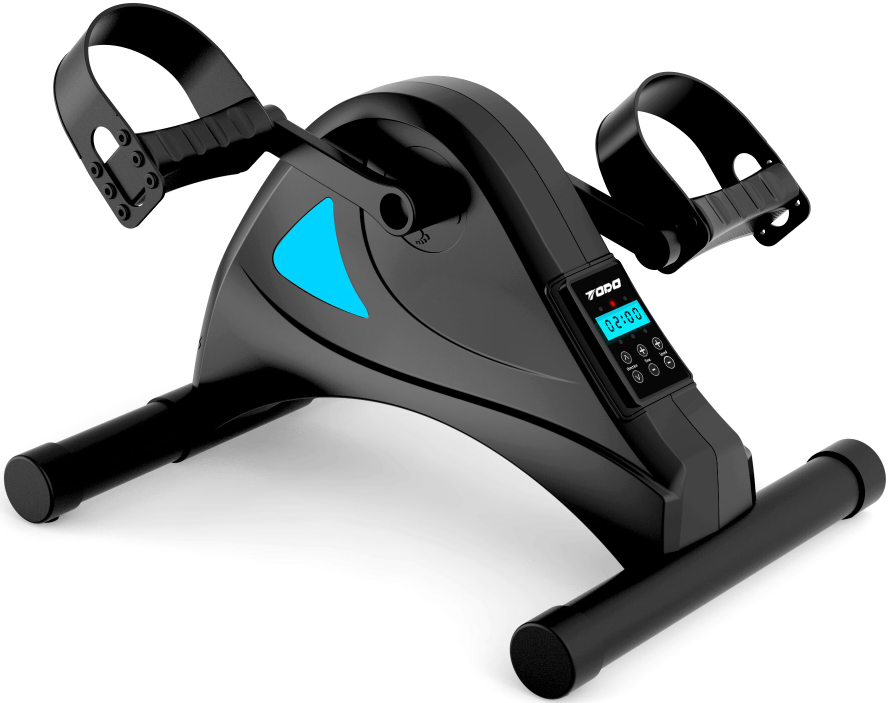 Mini Electric ABS & Steel Exercise Bike Under Desk Stationary Arm Leg Rehabilitation Sports Cardio Training