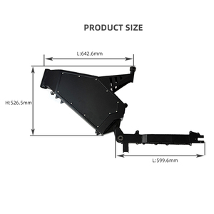 Leistungs starker schwarz-rot-weißer Fahrrad rahmen Ebike Frame Drop Out 170mm mit SUNNY Rear Shock Drei Farben - Product Image 5