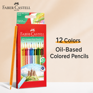 Crayons de couleur Faber-Castell à base d'huile, crayons de couleur à pointe pinceau, pour étudiants en <span class=keywords><strong>art</strong></span>, effaçables, antidérapants, 12 couleurs, 24 couleurs - Product Image 4