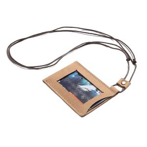 Porta Badge Personalizzato in Vera Pelle Ecologica, Resistente e Pratico, con Cordino per Certificati e Biglietti da Visita - Product Image 6