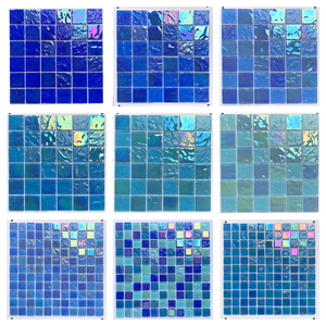 Tinh tế cầu vồng óng ánh gạch khảm thủy tinh cho tùy chỉnh hồ bơi trang trí - Product Image 1