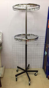 رفوف عرض الملابس المستديرة المعلقة ذات الطبقتين RH-GR-R3-DA مقاس 600*600*1800 مم - Product Image 4