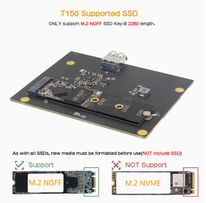 Carte de développement <span class=keywords><strong>NVIDIA</strong></span> Jetson Nano M.2 B Key NGFF SSD avec T150 <span class=keywords><strong>Shield</strong></span> et USB3.0 Plug & Play pour kits et projets - Product Image 4