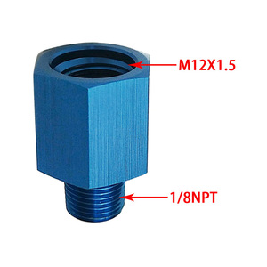 อะแดปเตอร์เกจวัดแรงดันน้ำมันเชื้อเพลิง Jiax M12X1.5 ถึง 18Npt ข้อต่อหกเหลี่ยมอะลูมิเนียมสำหรับชิ้นส่วนยานยนต์ - Product Image 4
