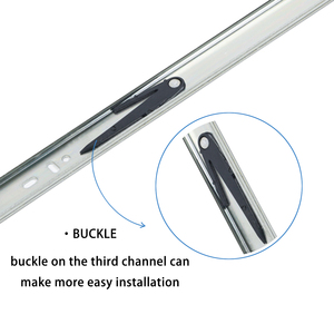 Keschen 51mm nhiệm vụ nặng nề 150lbs Kính thiên văn trượt kênh mềm-đóng cửa bóng mang tủ bếp hộp công cụ ngăn kéo <span class=keywords><strong>Slide</strong></span> đường sắt - Product Image 4