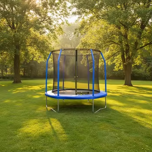 Parc de trampolines de haute qualité, intérieur/extérieur, <span class=keywords><strong>trampoline</strong></span> rond de <span class=keywords><strong>8</strong></span> <span class=keywords><strong>pieds</strong></span> avec filet de sécurité pour enfants et adultes - Product Image 2