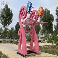 Sculpture de lune croissante en acier inoxydable poli miroir, grande statue de lune en métal pour la décoration de parcs et de jardins, OEM ODM