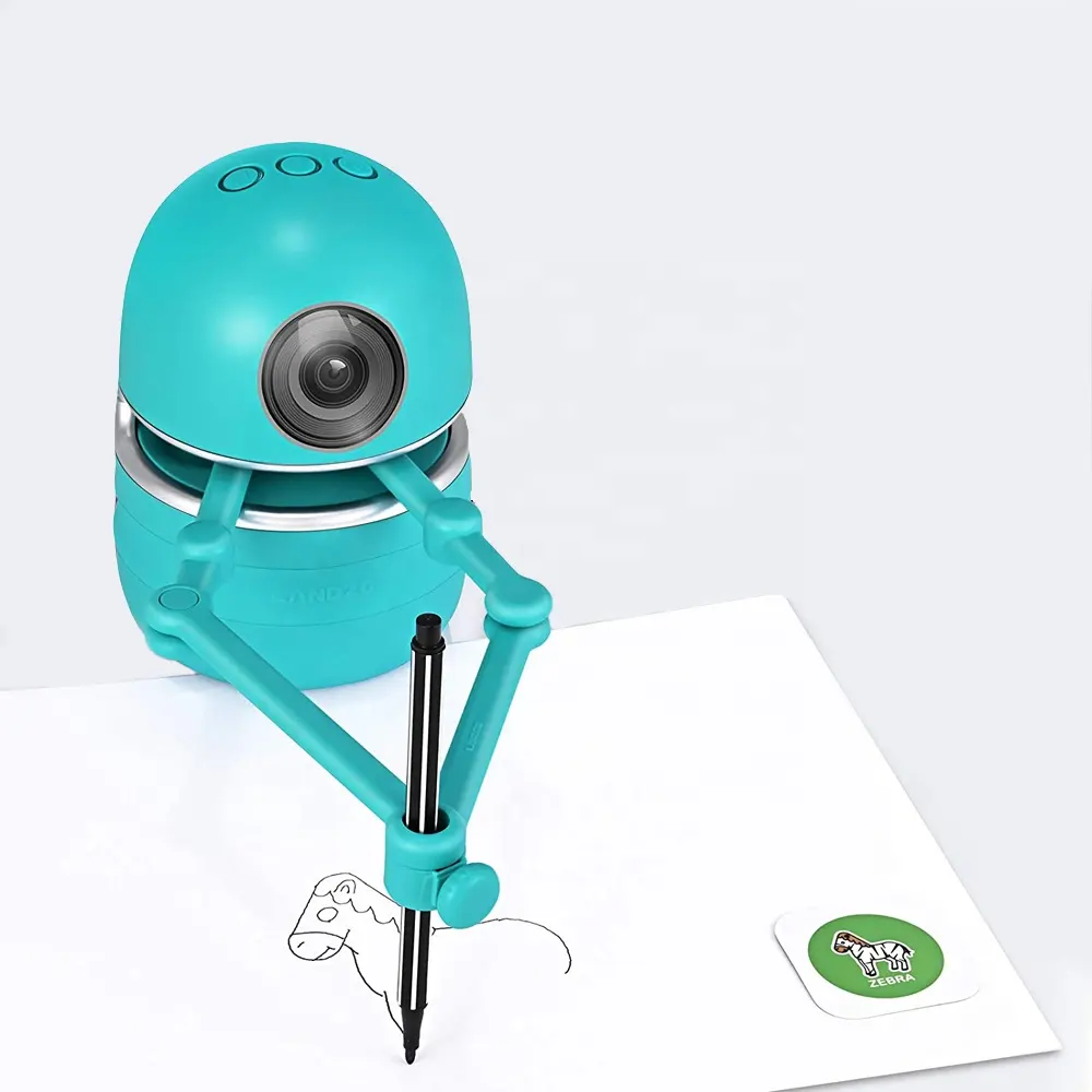 Disegno educativo prescolare insegnamento bambini pittura robot set parola inglese e matematica apprendimento robot giocattoli per l'apprendimento dei bambini