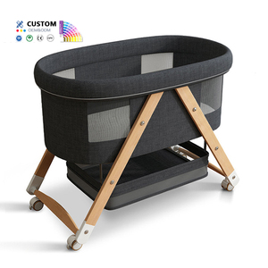 <span class=keywords><strong>Lit</strong></span> bébé à bascule en bois de pin brut, <span class=keywords><strong>convertible</strong></span> en <span class=keywords><strong>berceau</strong></span> à bascule, hauteur réglable, <span class=keywords><strong>lit</strong></span> d'appoint pour chambre de bébé - Product Image 2