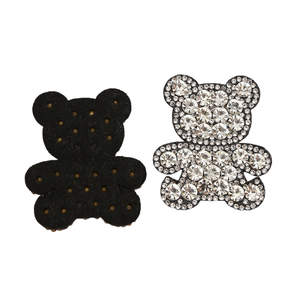 Bär Strass-Aufnäher Applikationen Dekorative Bügelbilder Weihnachts-Kleidung Reparatur Dekorations-Flicken für DIY-Zubehör - Product Image 2