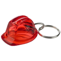 Porte-clés mini-casque de sécurité personnalisé à faible MOQ, porte-clés casque de chantier 3D réaliste pour la promotion de la marque dans l'industrie de la construction