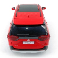 Modelo de Auto RAV4 de Aleación a Escala 1:24 con Licencia Oficial, 6 Puertas Abatibles, Función de Retroceso, Sonido y Luces, Regalo para Niños