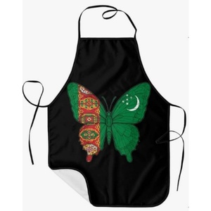 Tablier drôle avec drapeau du Turkménistan, ajustable, pour homme et femme, idéal pour la cuisine, le barbecue, la pâtisserie, le jardinage - Product Image 5