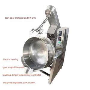 Machine de mélange automatique tout-en-un pour usage commercial, avec fonction de cuve à double enveloppe pour la cuisson des plats chauds, le sautage des aliments et la cuisson du sucre - Product Image 3