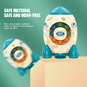 2025 nóng bán tùy chỉnh nhựa tên lửa thông minh bóng giải nén đồ chơi ngón tay xoay bóng con quay hồi chuyển - Product Image 5