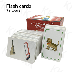 Haute qualité 300g Corepaper mat vernissage enfants jouets d'apprentissage éducatifs cartes Flash cognitives usine en gros personnalisable - Product Image 2