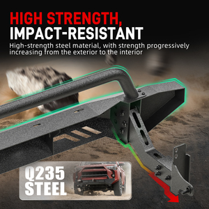 Kit de Protección de Parachoques Delantero con Revestimiento de Polvo de Acero Q235 BEVINSEE para <span class=keywords><strong>Toyota</strong></span> <span class=keywords><strong>4Runner</strong></span> 2014-2024 2022 <span class=keywords><strong>2023</strong></span> Todoterreno <span class=keywords><strong>4x4</strong></span> Mejora Off-Road - Product Image 2