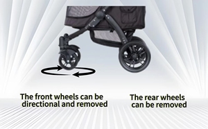 Vente en gros d'usine JXB <span class=keywords><strong>Poussette</strong></span> d'extérieur pliante pour animaux de compagnie <span class=keywords><strong>avec</strong></span> paysage haut et <span class=keywords><strong>marche</strong></span> facile <span class=keywords><strong>Poussette</strong></span> bébé en maille respirante - Product Image 3