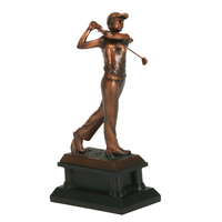Trophée de golf en résine argentée WeiVista, gravé sur mesure, fournisseur pour les vainqueurs de tournois