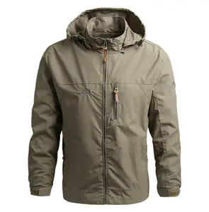 Nouveau produit imprimer automne 100% nylon randonnée veste coupe-vent veste décontracté manteau sport hiver veste