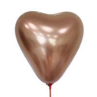 Shuaian usine en gros haute qualité 2.2g en forme de coeur Chrome coloré Latex ballon d'amour pour la fête saint valentin
