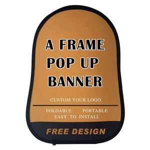 Banner Horizontal de Doble Cara para Ferias Comerciales, Impreso en Serigrafía, con Marco de Acero Galvanizado y Tela de Punto Engrosada - Product Image 1