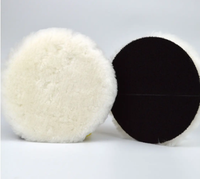 Disque de polissage pour voiture 100% laine véritable, 3-8 pouces, simple ou double face, OEM