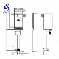 1,06-Zoll-TFT-LCD-Bildschirm ST7735 Kleiner Bildschirm mit 96x160 Display LCD-Langstreifenbildschirm SPI-Farbdisplay