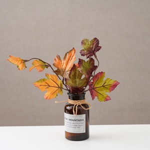 กิ่งใบเมเปิ้ลประดิษฐ์สีเหลืองเขียว CallaFloral สำหรับตกแต่งงานแต่งงานในร่ม ทำจากโพลีเอสเตอร์ สไตล์ INS - Product Image 2