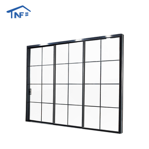 15 Jaar Garantie Aluminium Glazen Zakdeur Transparante Schuifdeur Triple Rail Koppeling Schuifdeuren - Product Image 6