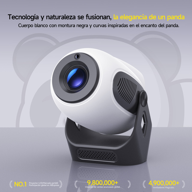 Panda Style 2026 Magcubic HY300X Electric Focus 4K 720P HD Pico Bedroom Gift Projector Home Cinema Outdoor Theater Proyector