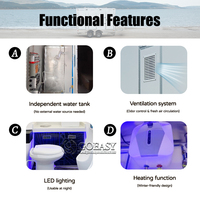 Nouveau produit support de téléphone portable portable pour salle de bain douche bas prix Afrique du Sud vente de toilettes publiques