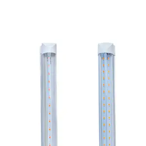 Rode En Blauwe T8 34W Dubbele Rij Buislamp 1.5M Led Plant Growllight Voor Groei Binnenshuis