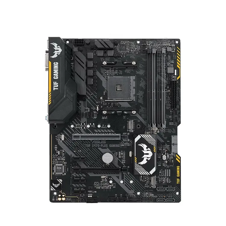 AM4 เมนบอร์ดสําหรับ ASUS TUF X470-PLUS GAMING เดสก์ท็อปคู่ SATA แบบบูรณาการ 64 GB AMD 4 DDR4 ATX ซ็อกเก็ต AM4 แบบบูรณาการ CPU