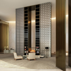 Modern Home & Commercial Stainless Steel Partition Laser-Cut Decorative <b>Screens</b> for Hotels & Restaurants Metal Art <b>Divider</b> - Product Image 6