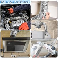 Ruban adhésif en fibre de verre et aluminium haute température pour l'étanchéité des conduits CVC, résistant à l'eau et à la chaleur pour l'isolation des conduits d'air