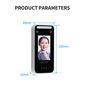 4.3-inch Screen Biometric AI <strong>Face</strong> <strong>Recognition</strong> Night Vision Access Control System Card Terminal Employee Attendance Machine - Product Image 6
