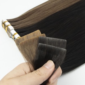 <span class=keywords><strong>Extension</strong></span> di <span class=keywords><strong>Capelli</strong></span> Umani con Nastro Invisibile all'Ingrosso, <span class=keywords><strong>Extension</strong></span> di <span class=keywords><strong>Capelli</strong></span> Umani Russi a Doppio Filamento con Nastro - Product Image 1