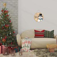 Pendentif compte à rebours personnalisable en bois synthétique orignal avec impression ultraviolette suspendu décor à la maison noël