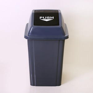 Plastic Trash Can 50L Flip <b>Lid</b> Pressing Type Household Indoor Outdoor Rectangular HDPE Waste <b>Bin</b> - Product Image 3