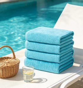 Set di 4 <span class=keywords><strong>Asciugamani</strong></span> da Bagno Lavea 40x70cm, Morbidi e Assorbenti, 100% Cotone Certificato Oeko-TEX 100, Lavabili a 60°C, Colore <span class=keywords><strong>Blu</strong></span> Marino - Product Image 4