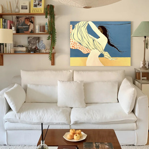 Français crème-Style décoratif huile sur toile peinture buffet salon canapé fond suspendu chambre Art moderne Mural - Product Image 3