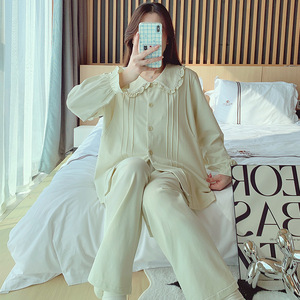 8655 da <span class=keywords><strong>donna</strong></span> dolce <span class=keywords><strong>pigiama</strong></span> di puro cotone che allatta indumenti da notte elasticizzati manica lunga in vita per la <span class=keywords><strong>gravidanza</strong></span> di maternità - Product Image 4