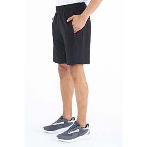 Shorts noirs à poches pour homme Air Jones Ryan - Coupe standard - Vêtements de sport décontractés en mélange de coton pour le sport et le confort estival - Product Image 3