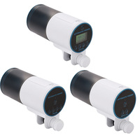 Distributeur automatique de nourriture pour poissons en plastique, minuterie intelligente, distribution précise de petites quantités de nourriture pour aquarium, koïs et poissons rouges
