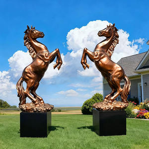 Customized Life Size Fiberglass Horse Statue Resin Animal <strong>Sculpture</strong> Outdoor Garden Mall Decoration Model - Product Image 1